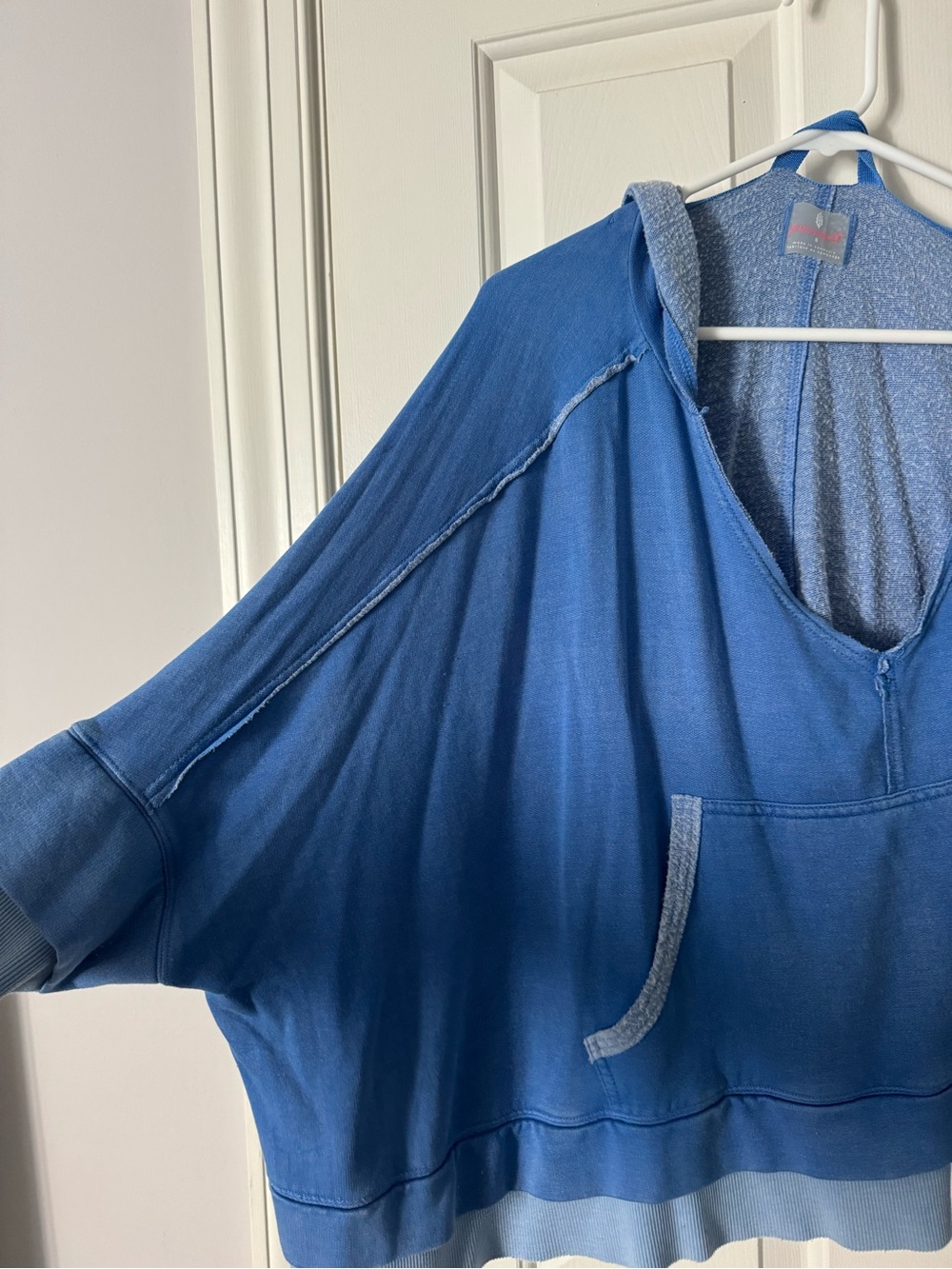 FP Movement by Free People Washed Blue Hooded Pullover